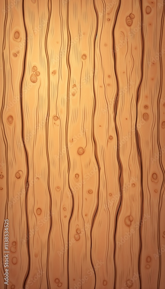 Fototapeta premium Wooden texture with smooth lines and knots for background and design