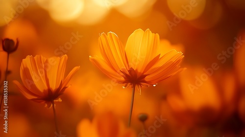 29. A rich mandarin orange background with soft, glowing edges for a peaceful and inviting appearance