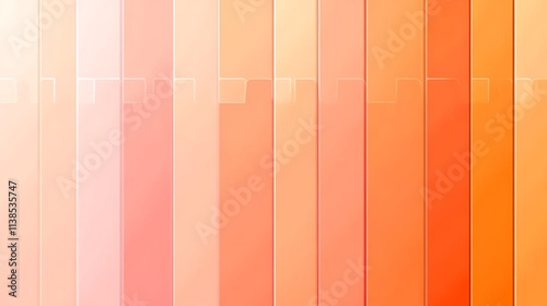 7. A gradient orange background transitioning from deep coral orange to soft peach tones