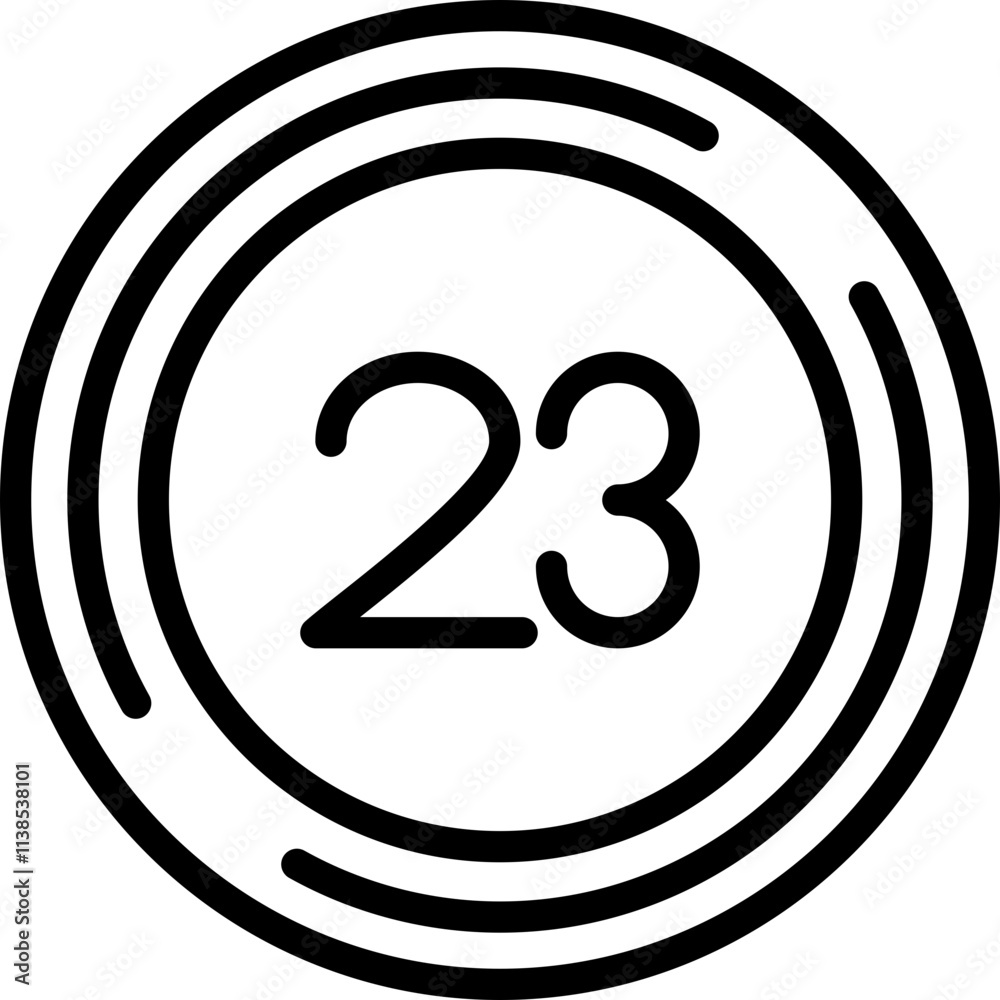 Twenty three Icon