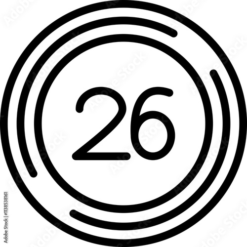Twenty six Icon