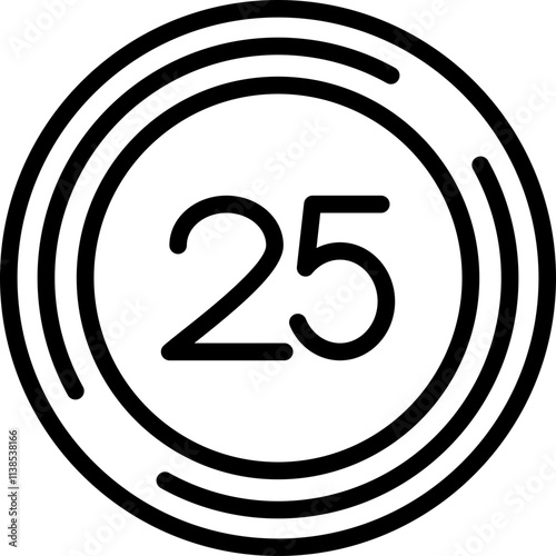 Twenty five Icon