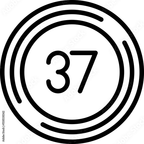 Thirty seven Icon