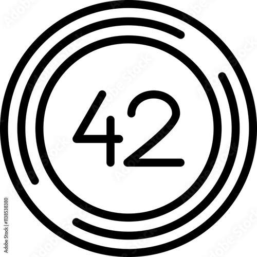 Forty two Icon