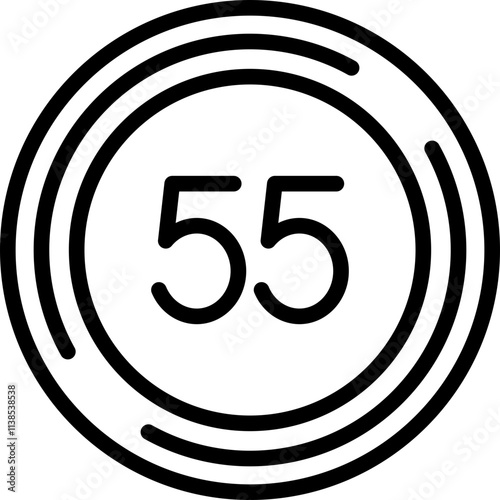 Fifty five Icon