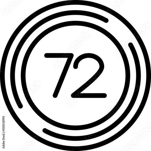 Seventy two Icon