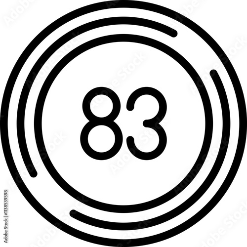 Eighty three Icon