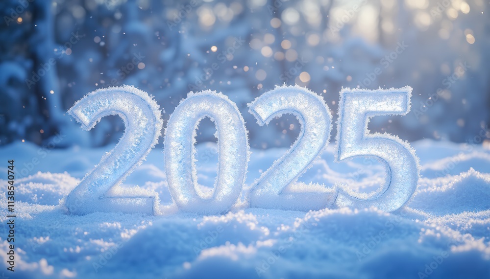 New year celebration 2025 winter wonderland