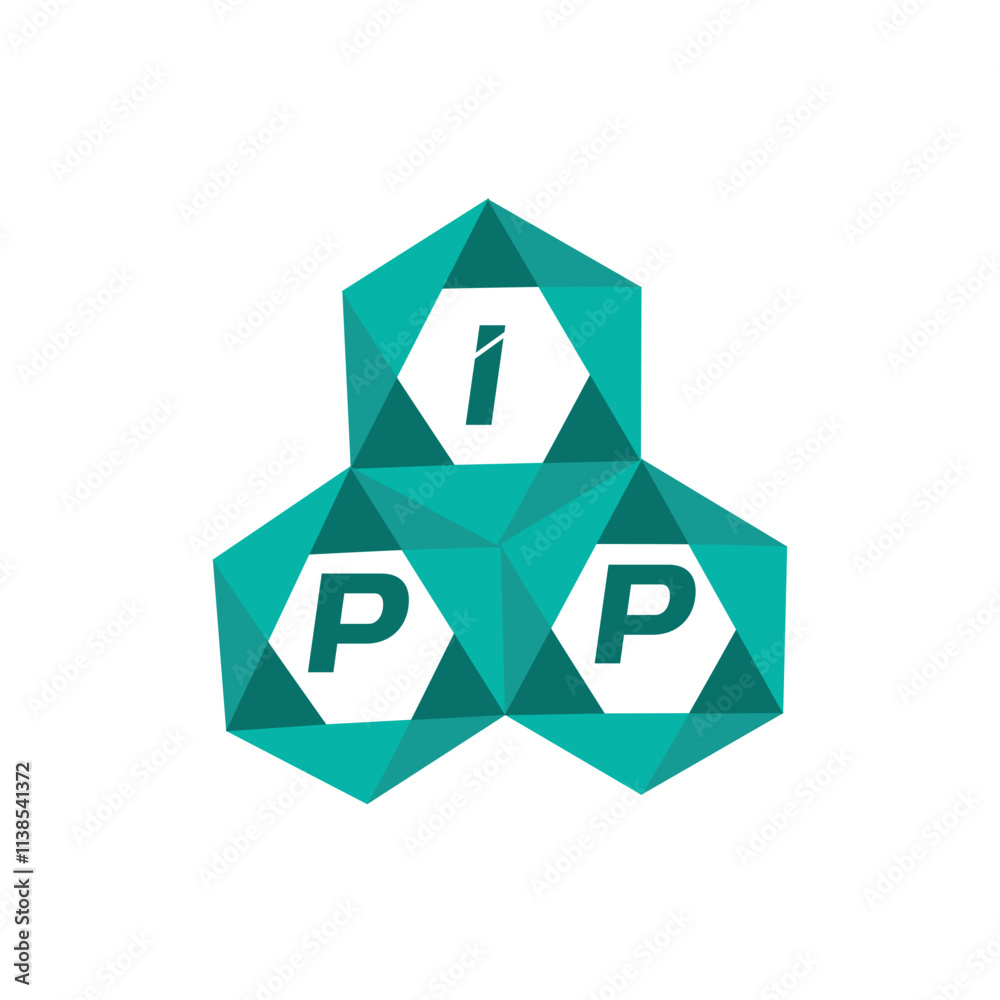 IPP creative minimalist letter logo. IPP unique vector initials alphabet letter logo design