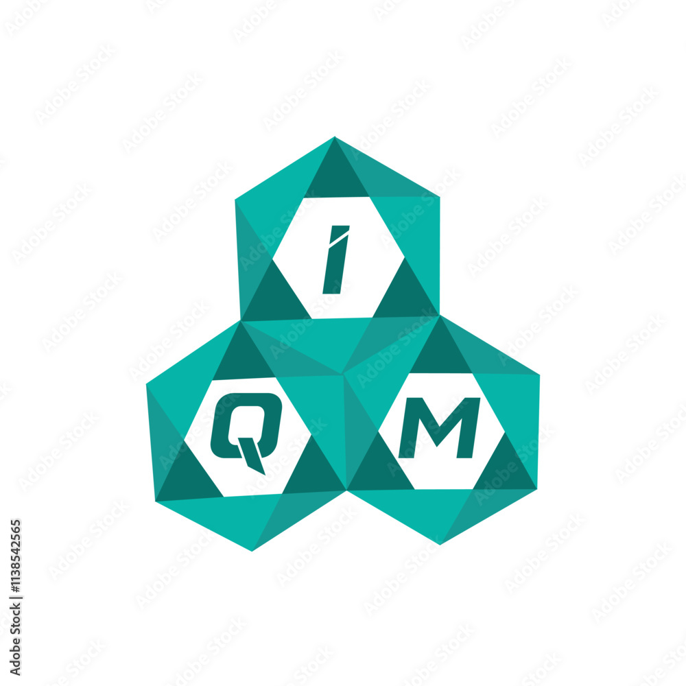IQM creative minimalist letter logo. IQM unique vector initials alphabet letter logo design