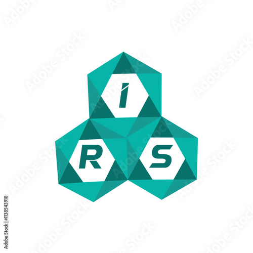 IRS creative minimalist letter logo. IRS unique vector initials alphabet letter logo design