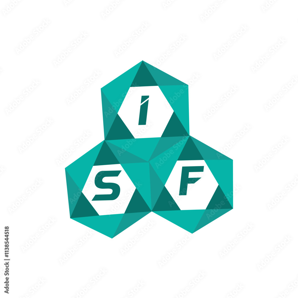 ISF creative minimalist letter logo. ISF unique vector initials alphabet letter logo design