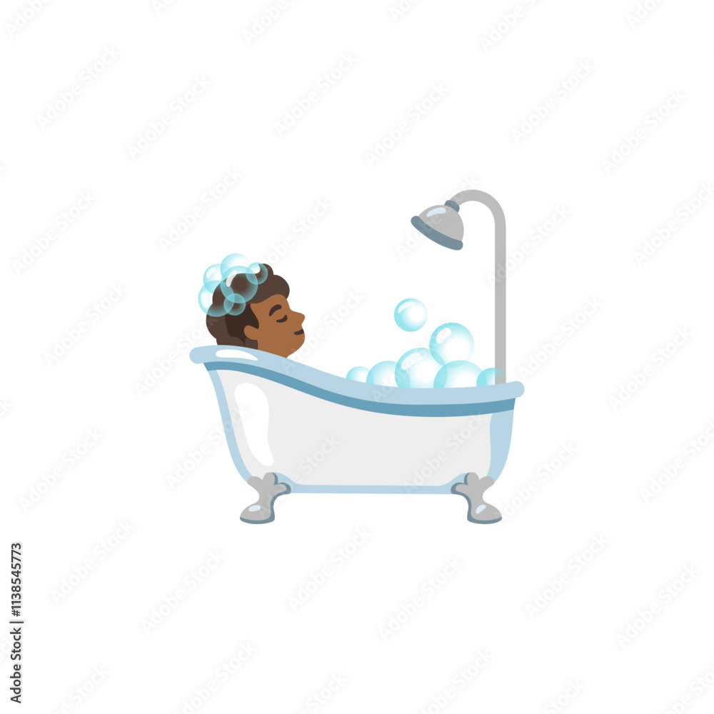 Naklejka premium Bathtub Emoji 