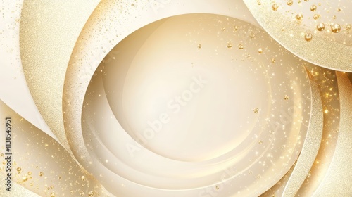 Elegant Golden Swirls Abstr...
