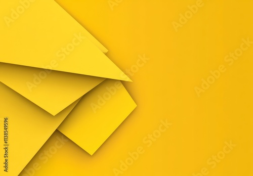 Abstract Yellow Geometric S...