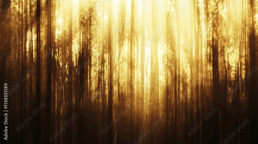 Golden curtain illuminated by a spotlight, creating a dramatic scene Golden curtain illuminated by a spotlight, creating a dramatic scene