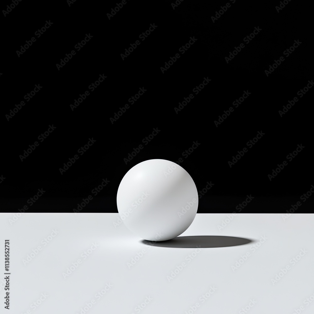 Concept of Ping Pong Ball Floating on White, Black, or Bright Colored Background Concept of Ping Pong Ball Floating on White, Black, or Bright Colored Background