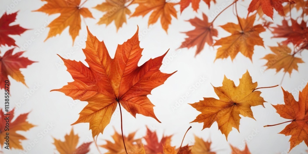 Autumn red orange maple leaf isolated on white with sharp contrast , autumn leaf, seasonal Autumn red orange maple leaf isolated on white with sharp contrast , autumn leaf, seasonal