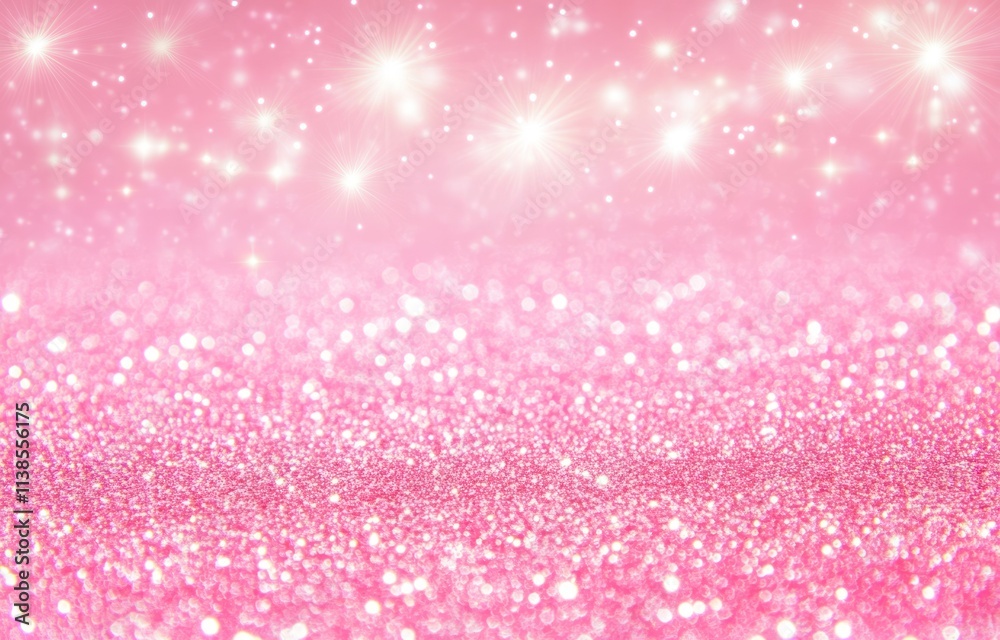 Pink Glitter Background With Sparkling Lights Pink Glitter Background With Sparkling Lights