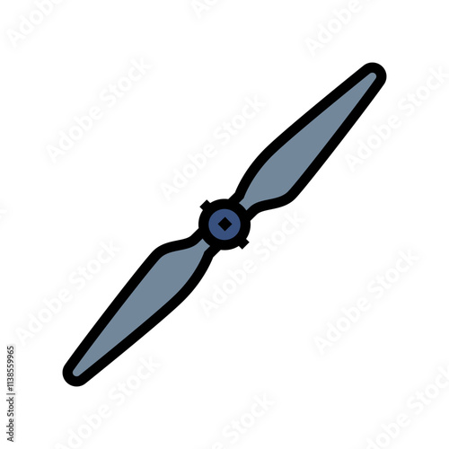 propeller unmanned aerial vehicle color icon vector. propeller unmanned aerial vehicle sign. isolated symbol illustration