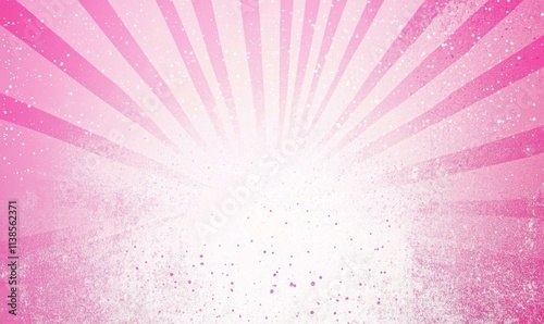 Pink Rays Burst Glitter Bac...