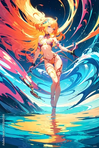 Anime Girl Abstract