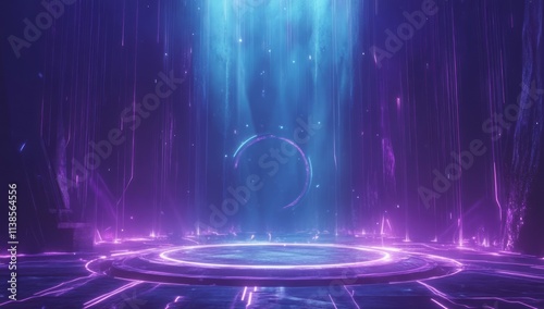 Futuristic Purple And Blue ...