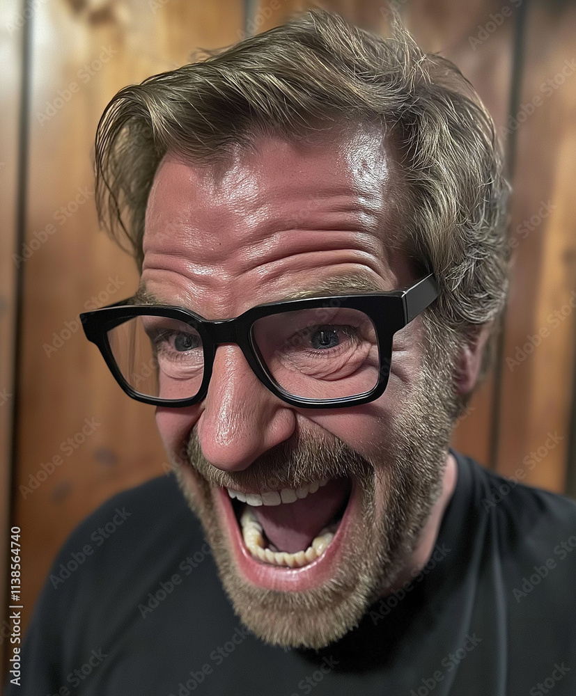 portrait: forced emotion portrait: forced emotion