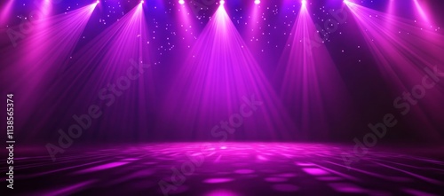 Vivid Purple Stage Lighting...