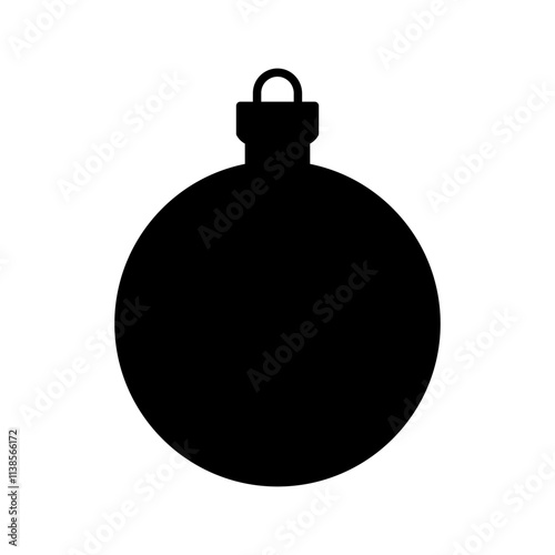 Christmas ball icon vector. christmas toy illustration sign. new Year symbol.