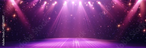 Purple Stage Lighting With ...