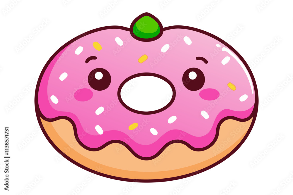 Adorable Kawaii Donuts Vector Illustration Sweet and Playful Design Adorable Kawaii Donuts Vector Illustration Sweet and Playful Design
