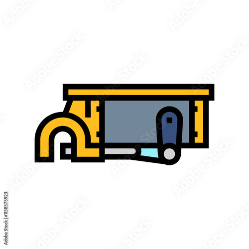 payload attachment unmanned aerial vehicle color icon vector. payload attachment unmanned aerial vehicle sign. isolated symbol illustration