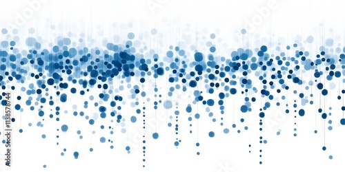 Abstract Blue Circles Falli...