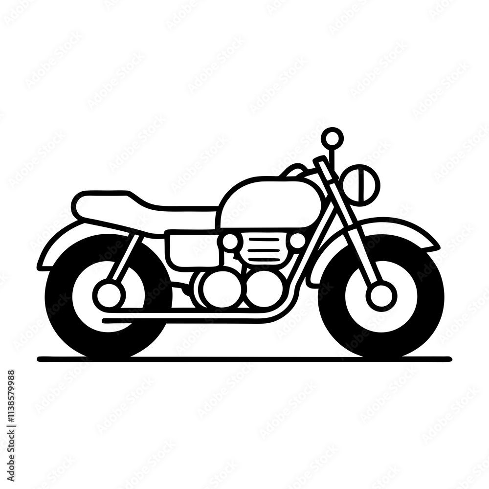 Fototapeta premium Triumph Bonneville T100 vector illustration