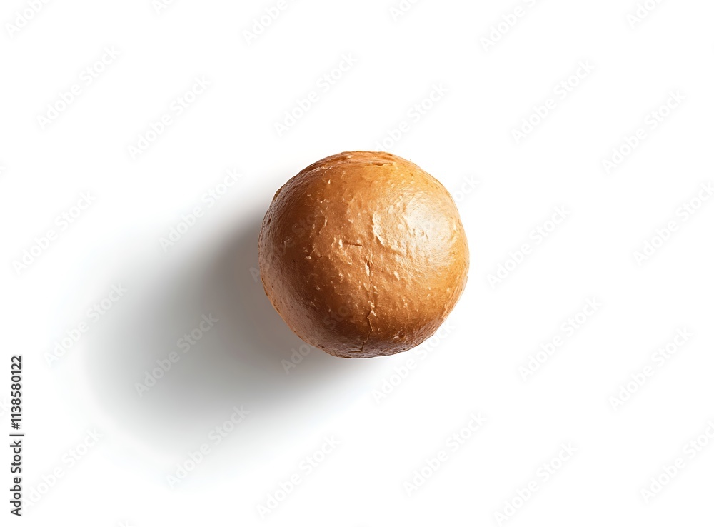 Photo of a perfectly styled burger on a white background, taken from the top Photo of a perfectly styled burger on a white background, taken from the top