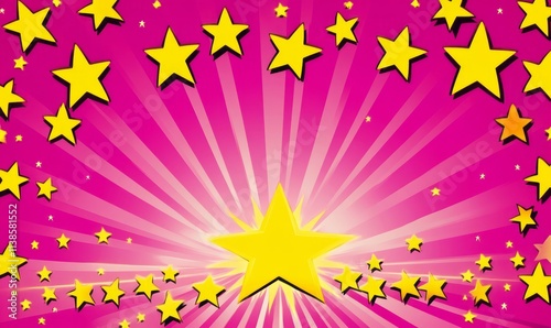 Yellow Stars Burst Across P...