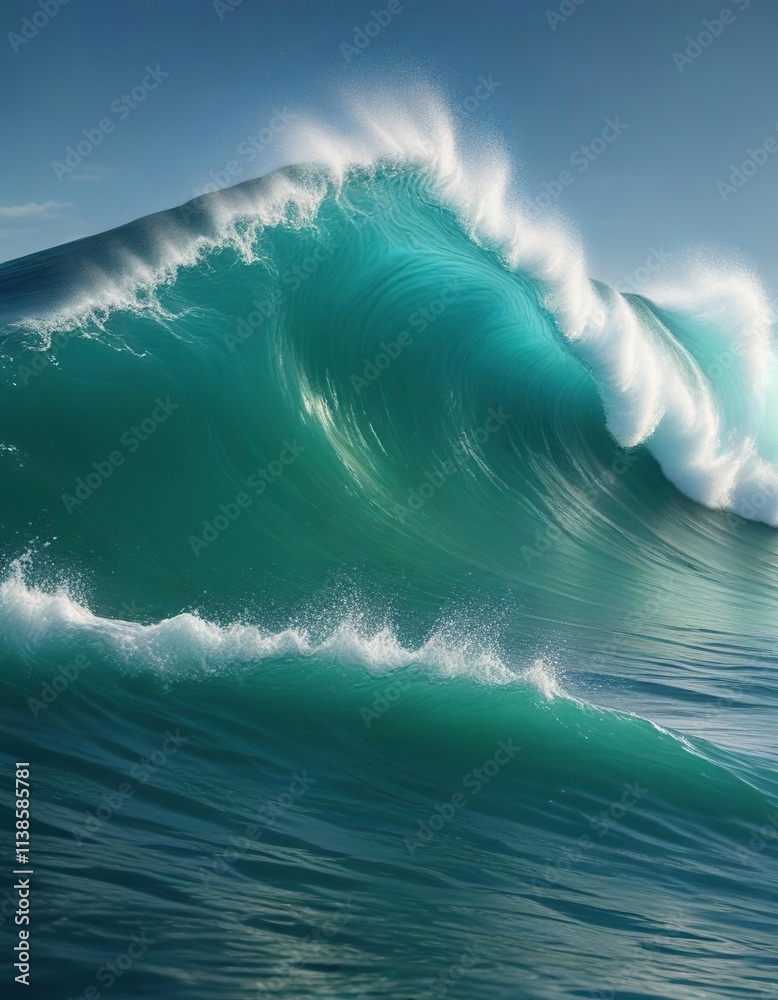 Oceanic wave background in shades of blue and green, featuring a subtle gradient effect that gives it a sense of depth , atmospheric, gradient, scenery Oceanic wave background in shades of blue and green, featuring a subtle gradient effect that gives it a sense of depth , atmospheric, gradient, scenery