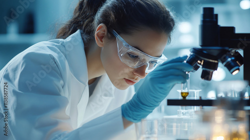 The environment feels scientific and immersive, blending cutting-edge research with visual clarity. photo