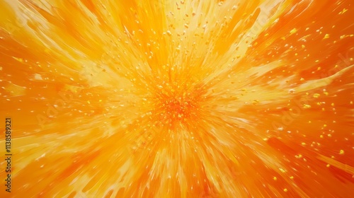 Abstract Orange Radiating E...
