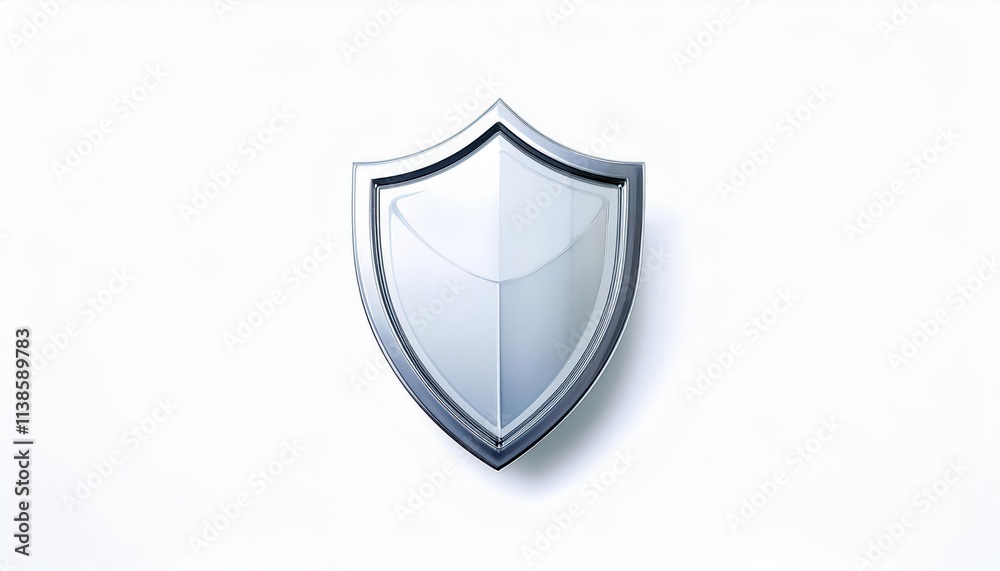 Sleek Metallic Shield Icon Depicting Cybersecurity Protection, Digital Safety, Antivirus Defense, Data Privacy Symbol, and Online Security Concept for Websites, Apps, and Technology Platforms Sleek Metallic Shield Icon Depicting Cybersecurity Protection, Digital Safety, Antivirus Defense, Data Privacy Symbol, and Online Security Concept for Websites, Apps, and Technology Platforms