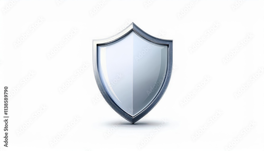 Sleek Metallic Shield Icon Depicting Cybersecurity Protection, Digital Safety, Antivirus Defense, Data Privacy Symbol, and Online Security Concept for Websites, Apps, and Technology Platforms Sleek Metallic Shield Icon Depicting Cybersecurity Protection, Digital Safety, Antivirus Defense, Data Privacy Symbol, and Online Security Concept for Websites, Apps, and Technology Platforms