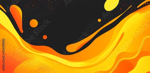 Abstract Orange and Yellow ...