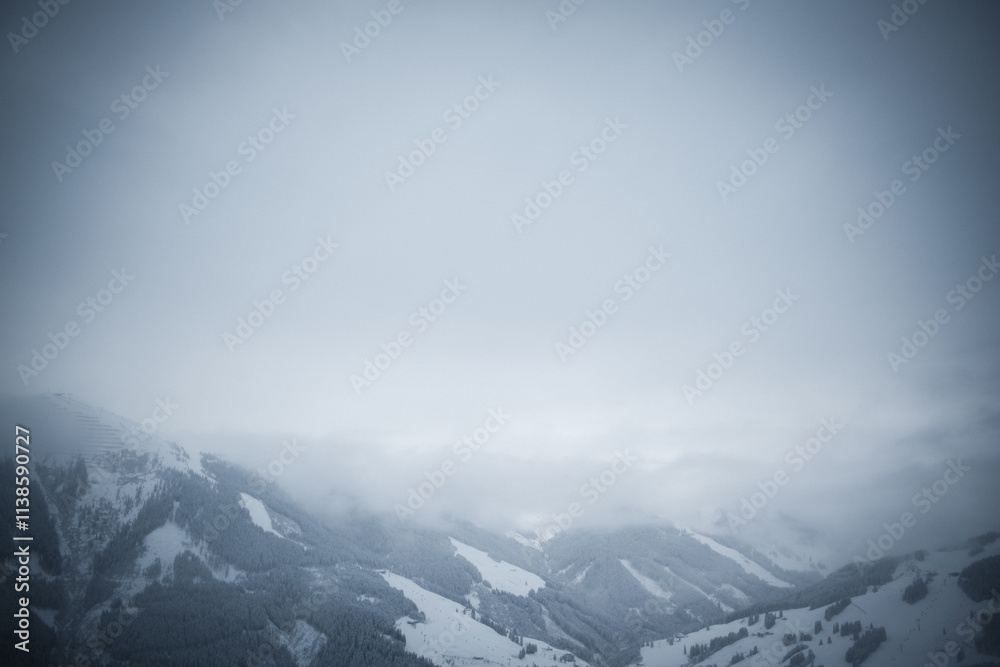 Fototapeta premium clouds over the mountains