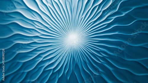 Abstract Blue Wave Pattern ...
