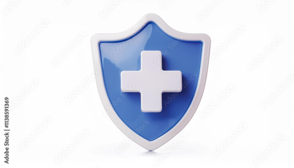 Blue Medical Shield with White Cross Symbol for Healthcare Security, Medical Protection, Health Insurance Concept, Cyber Health Safety, and Emergency Medical Care. Ideal for Healthcare Branding Blue Medical Shield with White Cross Symbol for Healthcare Security, Medical Protection, Health Insurance Concept, Cyber Health Safety, and Emergency Medical Care. Ideal for Healthcare Branding