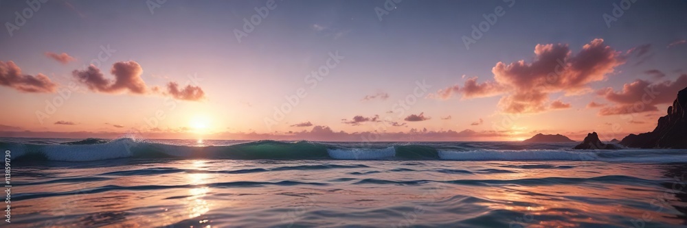 Shimmering oceanic atmosphere with soft focus, soft focus, deep blue waters, ambient lighting Shimmering oceanic atmosphere with soft focus, soft focus, deep blue waters, ambient lighting