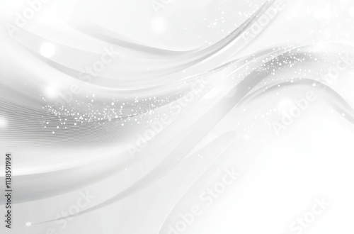 Abstract Gray White Wave Ba...