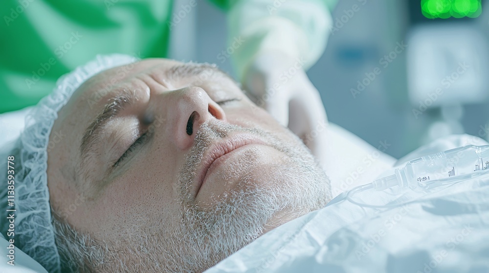 Patient in Hospital Bed