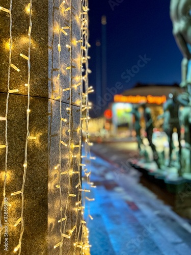 Christmas Lights at Hötorget in Stockholm photo